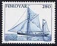 Faeroe Islands - 1984 - Characters - 280 - Blue - Islas Feroe, Characters - Scott 113 - Fishing Boat - 0